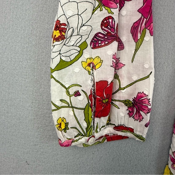 Talbots Shirt Women's Medium‎ Long Sleeve Lined Pullover Floral Print - Picture 4 of 10